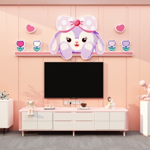 星黛露影电视背景墙壁画2022新款自粘贴挂件卧室装饰房间布置遮丑