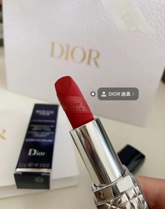 迪奥dior2021美国时装系列丝绒限定雕花 720节日限定 口红唇膏