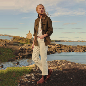现货 英国barbour 女款summer otterburn 直筒休闲纯色 牛仔裤