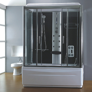 康利达淋浴房整体浴室钢化玻璃房特价长方形冲浪浴缸一体式沐浴房