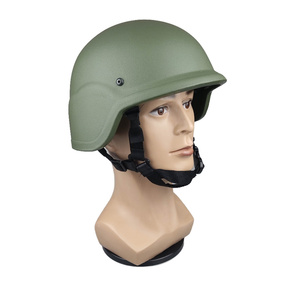 M88军绿多功能战术头盔纯PE聚乙烯防弹盔2级头轻量防刺防砍安全帽
