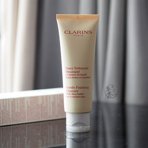 clarins娇韵诗乳木果舒缓泡沫洁面霜洗面奶125ml敏感/干皮/孕妇可