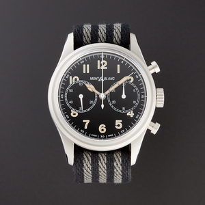 montblanc万宝龙 1858 复古计时瑞士自动机械男士手表联保 117835