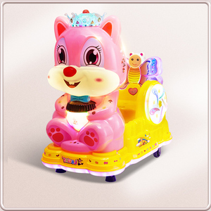 摇摇车新款扫码中性小松鼠儿童电动中国商用摇摆机0至6岁玩具标配