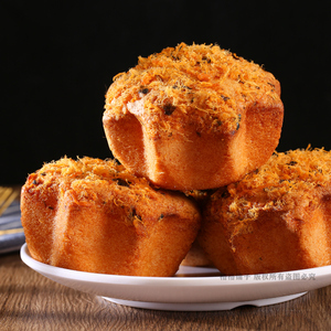 鲁艺肉松老蛋糕 手工传统老面包老式糕点怀旧零食山东 无水鸡蛋糕