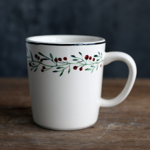 特价小红果系列田园陶瓷餐具杯子茶杯水杯马克杯果汁杯手感好