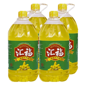 汇福大豆油5l*4桶食用油 桶装黄豆油 粮油 假一赔十 一级正品包邮