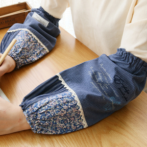 韩式田园碎花布艺刺绣套袖袖头护袖筒袖套官邸弱碱性摇镜头温蟹