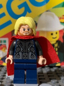 古董乐高lego sh018雷神托尔人仔 超级英雄 二手人仔