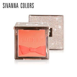 泰国正品Sivanna思薇娜橘色提亮肤色钻石腮红高光元气橘