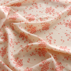 雪纺印花冰丝棉小碎花布料连衣裙汉服旗袍服装面料春夏不透