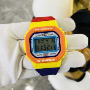 卡西欧g-shock 新款dw-5610dn-9防水彩虹小方块 乐高限定配色手表