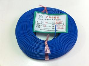 厂家直销全铜国标电线*上海森亚电线电缆厂*RV0.5MM*蓝色*连接线