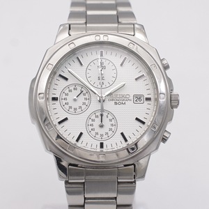 二手日本原装正品精工seiko大表盘夜光秒表石英男古董老手表7t92