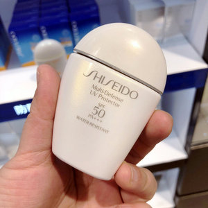 韩国免税 资生堂 新艳阳夏清透隔离防晒乳spf50 30ml白胖子防晒