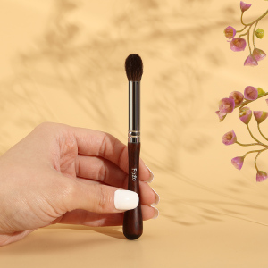 圆头晕染刷火苗型小号一支装小号动物毛 黑檀色桦木柄 便携眼影刷