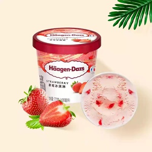 哈根达斯草莓香草比利时巧克力曲奇香奶芒果抹茶夏威夷果仁雪糕