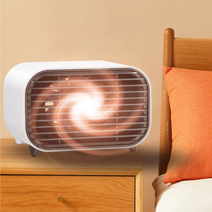 便携暖风机迷你取暖器家用插电桌面小型办公室台式方形电暖扇热风