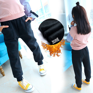 儿童呢子休闲萝卜裤