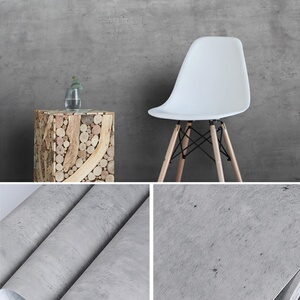 墙纸自粘工业风复古水泥j灰服装店客厅店铺壁纸北欧风简约墙贴防