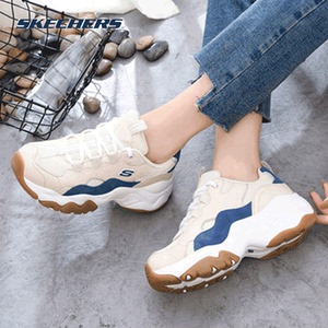 斯凯奇女鞋熊猫鞋新款厚底