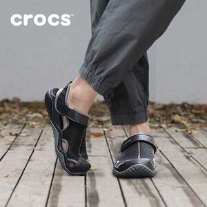 crocs卡骆驰凉鞋男鞋2021夏季新款户外激浪沙滩鞋男士凉拖205289