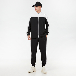 puma彪马运动套装男2021秋季新款梭织跑步外套休闲长裤运动两件套