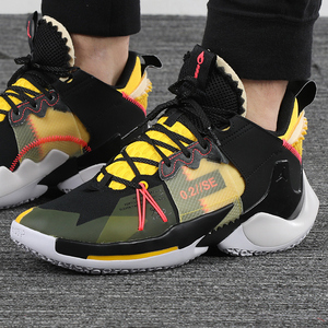 nike耐克air jordan威少2代实战缓震运动篮球鞋气垫鞋av4126-002