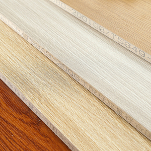 昆明免漆板实木橱柜衣柜家具板材双面浮雕免漆银丝胡桃生态板e1级