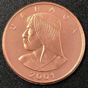 巴拿马 外国硬币 直径19mm 外国硬币外币 2017年