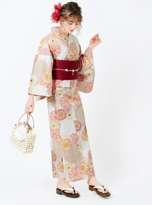 一价全包!日本grl 2022年新款牡丹花纹和服套装gi1214