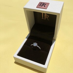 dr迪奥萃真钻戒一克拉求婚结婚女活口可调节婚礼仪式典礼用假戒指