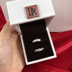 迪奥萃四爪带钻情侣戒指男女开口可调节婚礼现场用dr钻戒饰品甜美