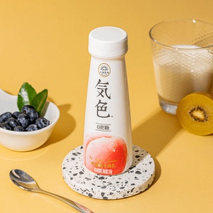 2022新品北海牧场 气色水蜜桃味酸奶饮用型不添加蔗糖210g*12瓶风