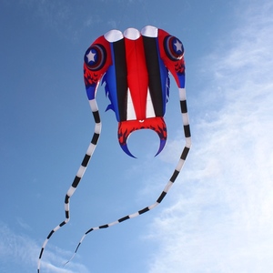 高端 款c档2019新高美国队长 7平16平三叶虫风筝 大型软体奢华