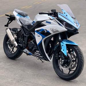 全新宝雕双r川崎 小忍者250地平线双缸水冷400cc北极光摩托车