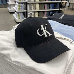 calvin klein/ck 男女同款可调纯色logo刺绣遮阳鸭舌帽帽子