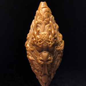苏州橄榄核雕刻单颗龙生九子文玩饰品项链吊坠手机挂件包邮