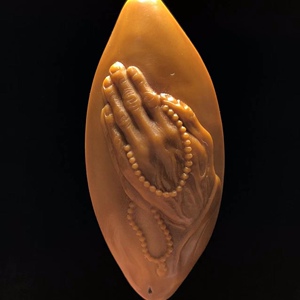 00树之桥淘宝精品橄榄核雕佛手单籽老油核背云吊坠手串挂diy文玩