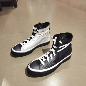 匡威正品1970s黑白鸳鸯拼色网面透气男女高帮帆布鞋板鞋170419c