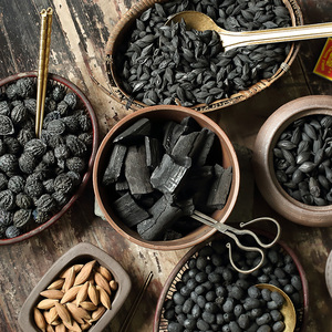 茶道煮茶碳核桃橄榄碳家用户外围炉烧烤无烟龙眼炭功夫炭炉原木炭