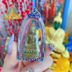 泰国手工艺佛牌正品 鲁士solo药师佛吊坠