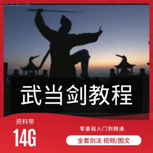 武当剑视频教程太乙玄门剑太极剑法剑术入门剑谱太极自学初学教学