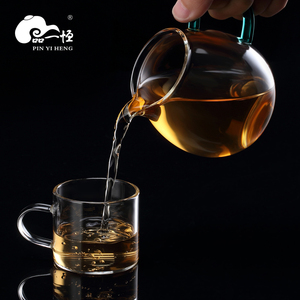 品一恒 手工吹制玻璃公道杯加厚耐热茶海茶杯分茶器功夫茶具配件