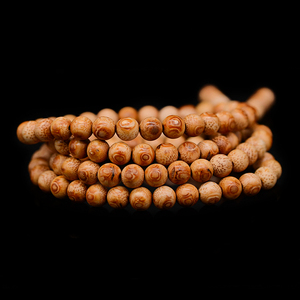 精品竹雕天然竹钉108颗手串老竹根文玩男女款竹制手工珠子手链