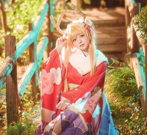 北极cosplay服装出租 小林家龙女仆 托尔和服 托尔cos服 日本浴衣