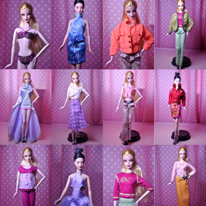 克时帝芭芘娃娃六分娃换装衣服可儿心怡娃娃衣服女孩生日礼物玩具
