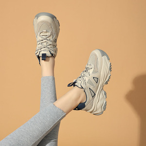 ad hepburn 老爹鞋女5cm厚底2023春季新款女鞋百搭鞋子