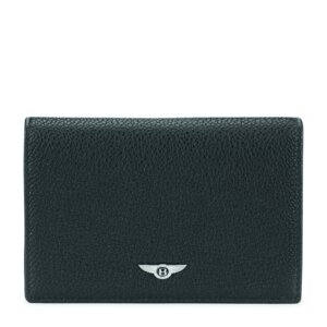 原装宾利bentley 名片夹钱包男士钱夹子欧美钱包夹黑色拉链皮革