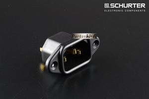 瑞士Schurter舒特 6061系列 音频级 机箱电源尾座 插座 镀金版